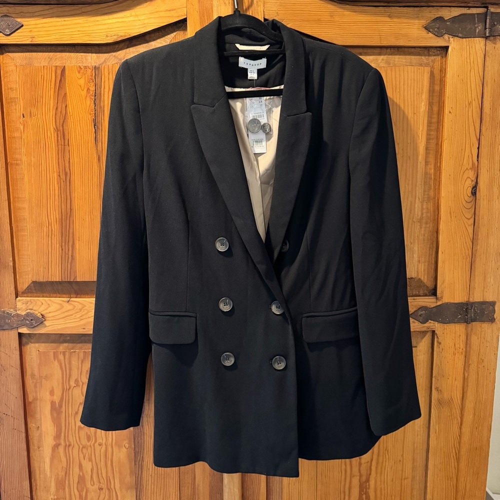 NWT topshop women’s black blazer